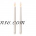LED Taper Candle - White - Silicone Tip - Battery - 11 in - 2 pcs   563025583
